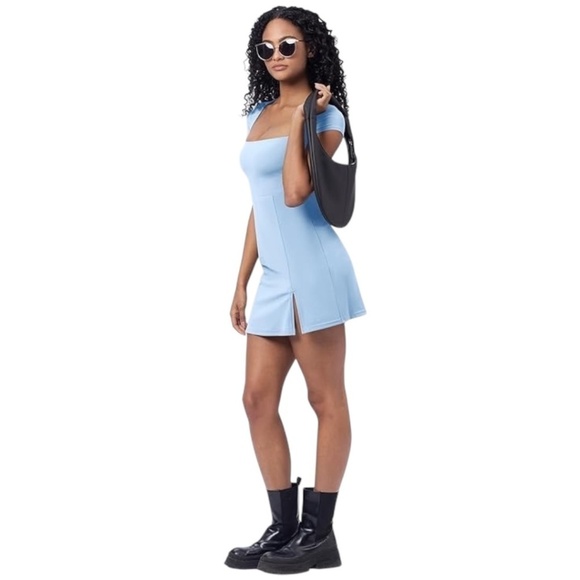 Square Neck Mini Dress - Picture 2 of 5